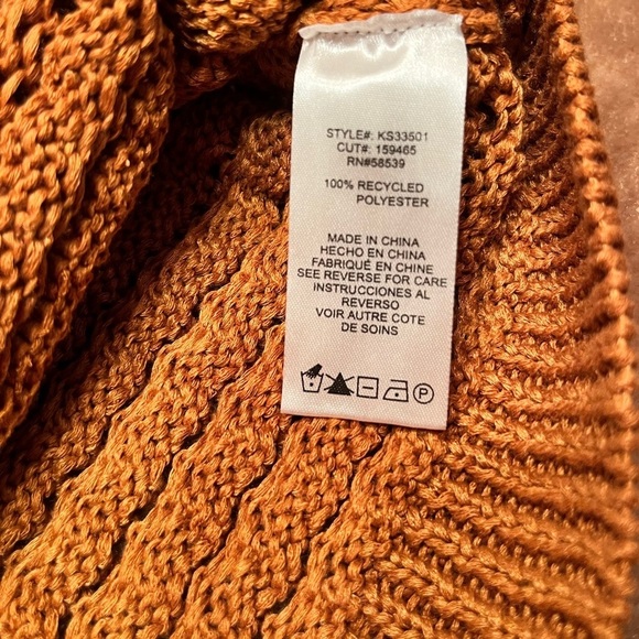 KUT From The Cloth Cosmo Crochet Sweater Cinnamon Size XL - Picture 15 of 15